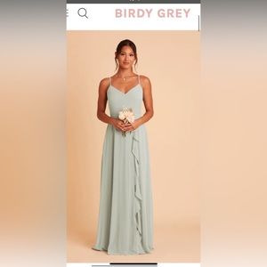 Birdy Grey Theresa Chiffon Dress- Sage - Size Large